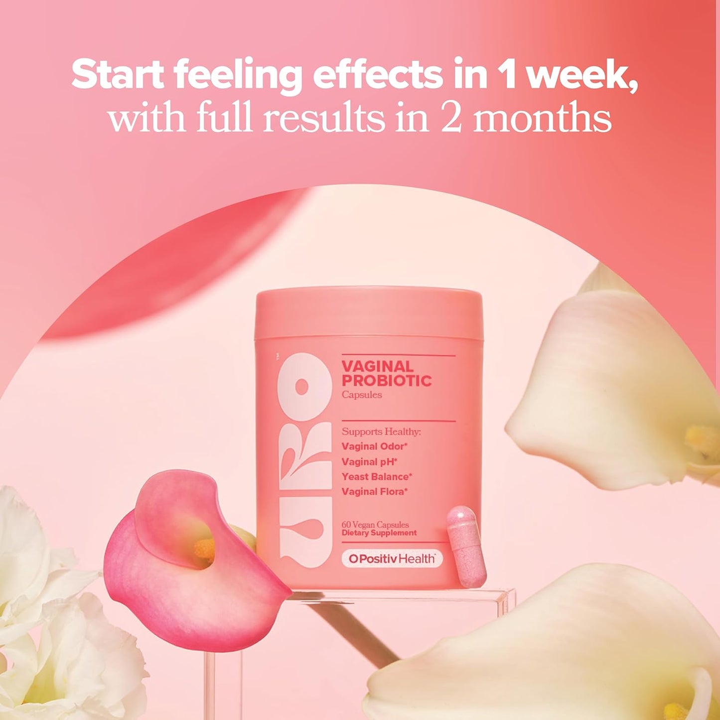 Uro Vaginal Probiotic™ for Women pH Balance with Prebiotics & Lactobacillus Probiotic Blend
